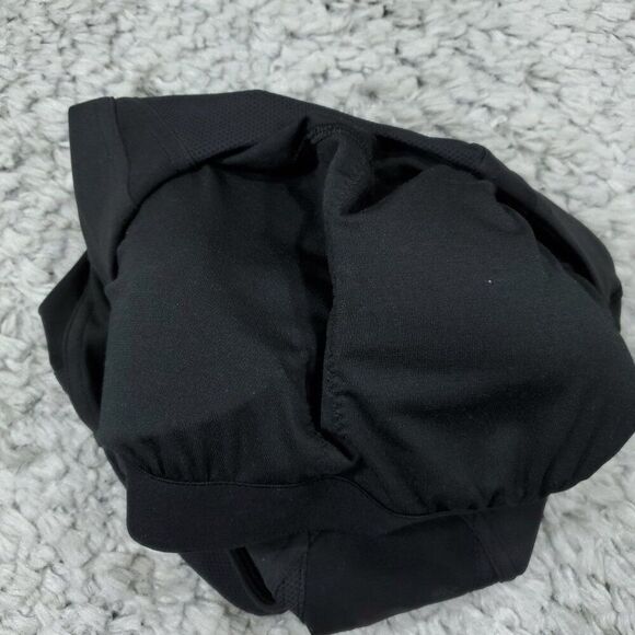 Lululemon Mesh Panelled Training Shelf Tank Top Size 8 Black Lined - Picture 6 of 7